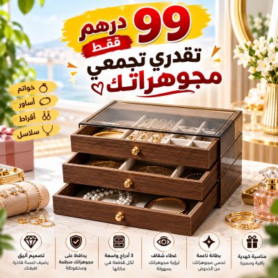 باقة تنظيم المجوهرات الراقية