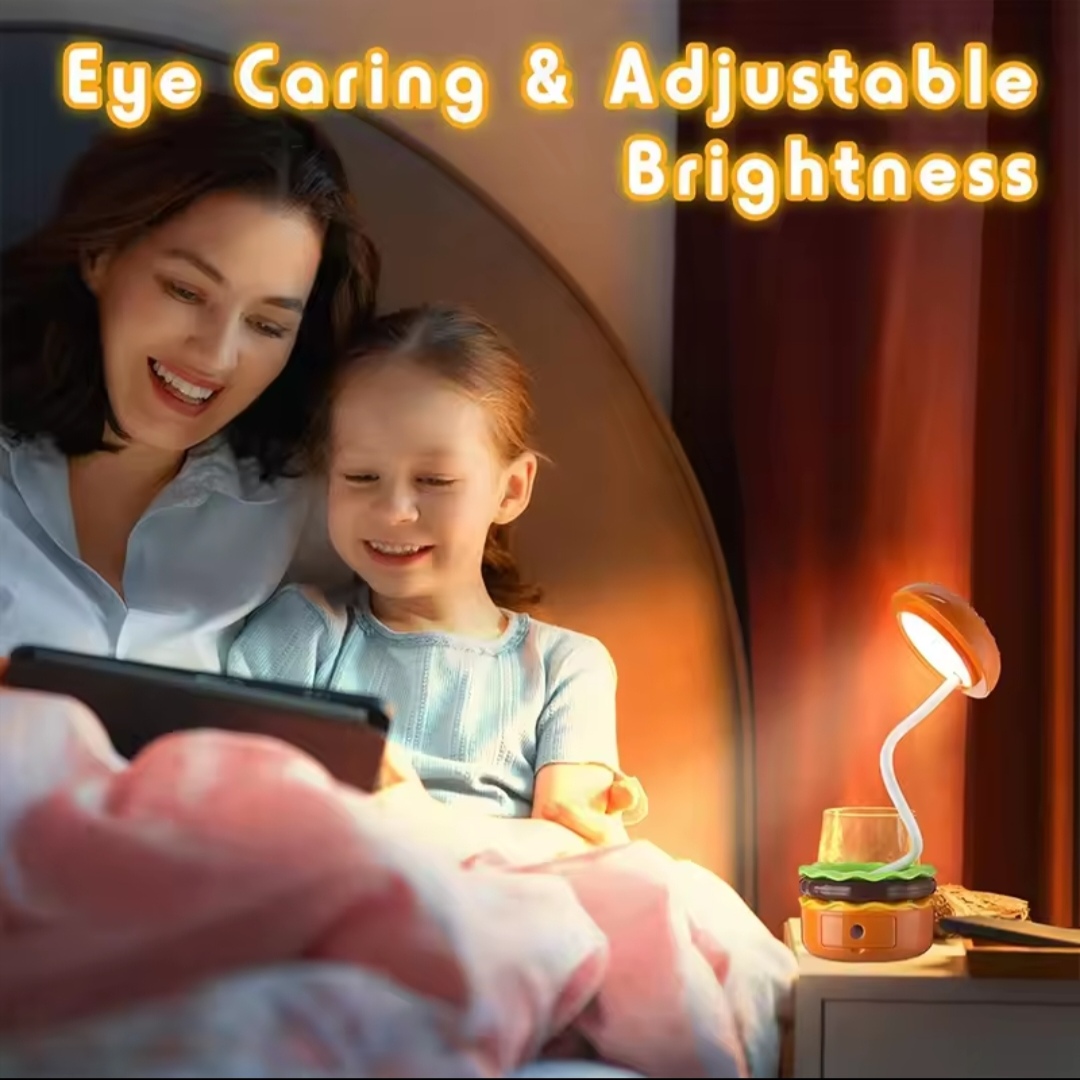 Lampe à tapoter les frites et les hamburgers, veilleuse de chevet pour chambre à coucher, modèle de bureau, ornements, cadeau pour enfants