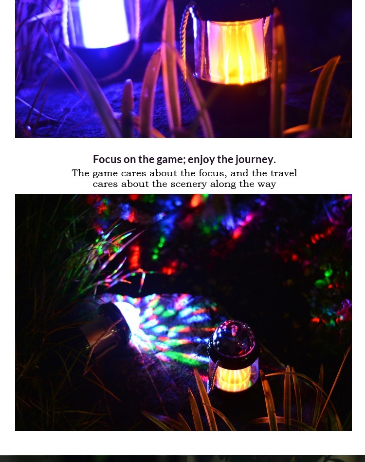 Lampe de Camping Portable LED ABS Transfrontalière, Carrée, Colorée, Rotative, d'Urgence, Multifonction, avec Batterie au Lithium