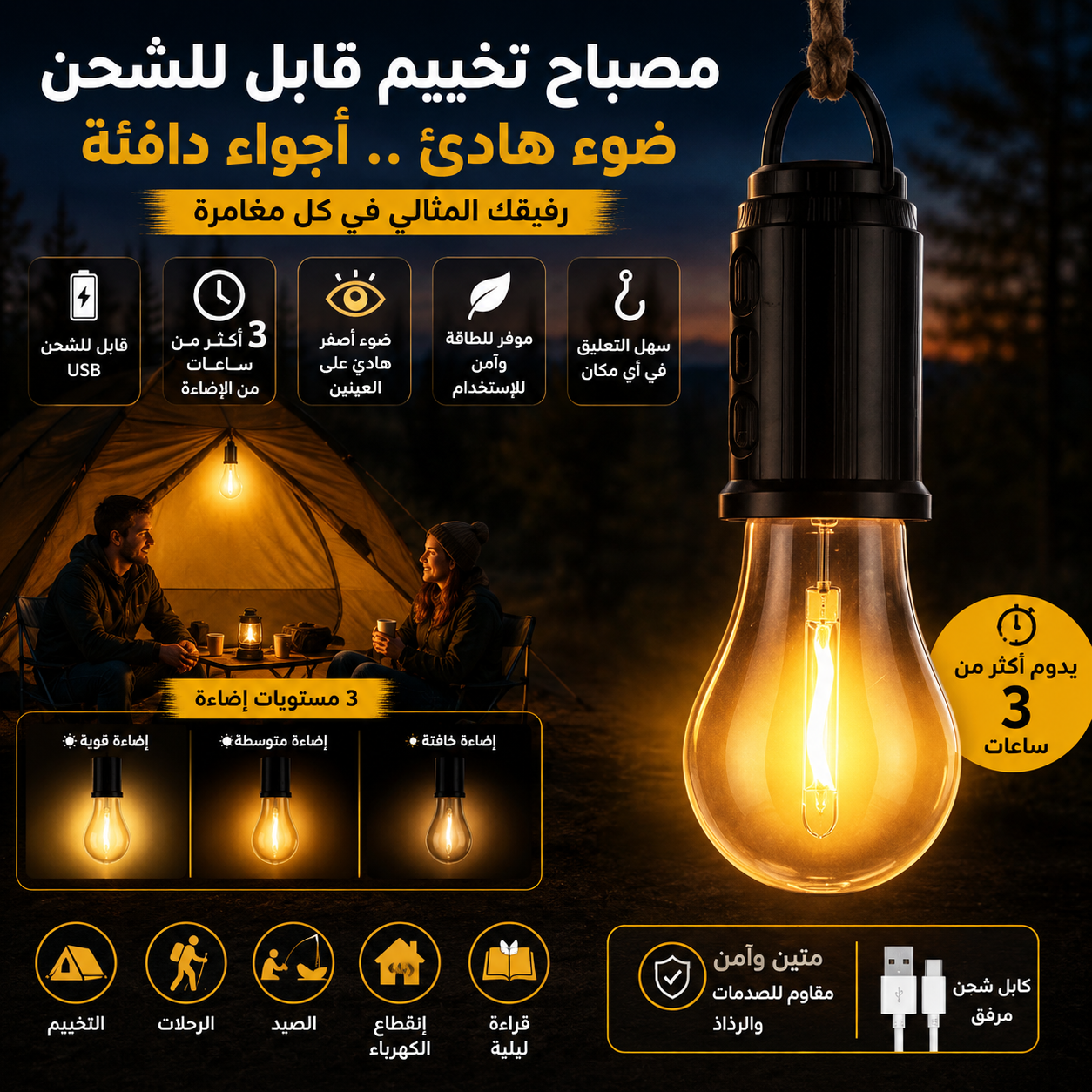 Pack aid 3pcs Lampes Torche et tête et lampe