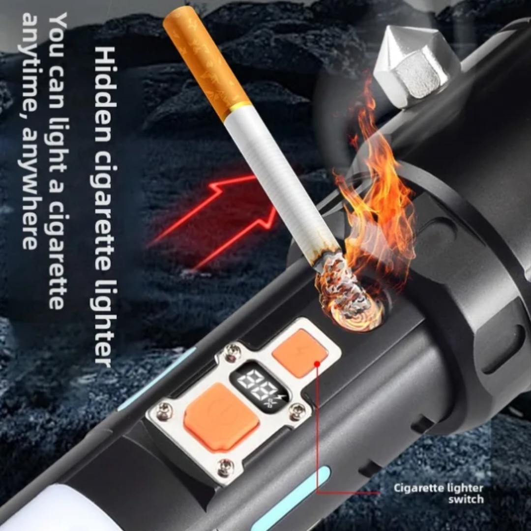 Nouvelle lampe torche multifonctionnelle 2027 à haute luminosité, rechargeable Type-C, pour le camping, indice IP20