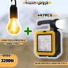 Solar Portable Lamp COB 7739-C + Lampe Rechargable