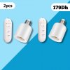 Pack 2Pcs Minuterie intelligente avec télécommande sans fil  support de lampe, interrupteur multi-lumière, pour chambre de bébé, chambre à coucher, maison