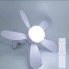 MARPOU E27 ventilateur de plafond lumière LED ampoule AC85 265V télécommande réglable muet 4 vitesses