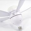 MARPOU E27 ventilateur de plafond lumière LED ampoule AC85 265V télécommande réglable muet 4 vitesses