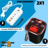 Pack 2x1 Chargeur PD USB 66W Type-C + Onduleur de voiture avec affichage LED