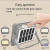 Lampe LED solaire chargée pour l'extérieur, portable et mobile, pour le marché de nuit, éclairage d'urgence, camping, jardins