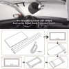 Miroir de vanté par soleil de voiture rechargeable avec 3 modes d'éclairage