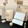 Miroir de maquillage à trois volets, lumières LED, miroir de dressing dortoir